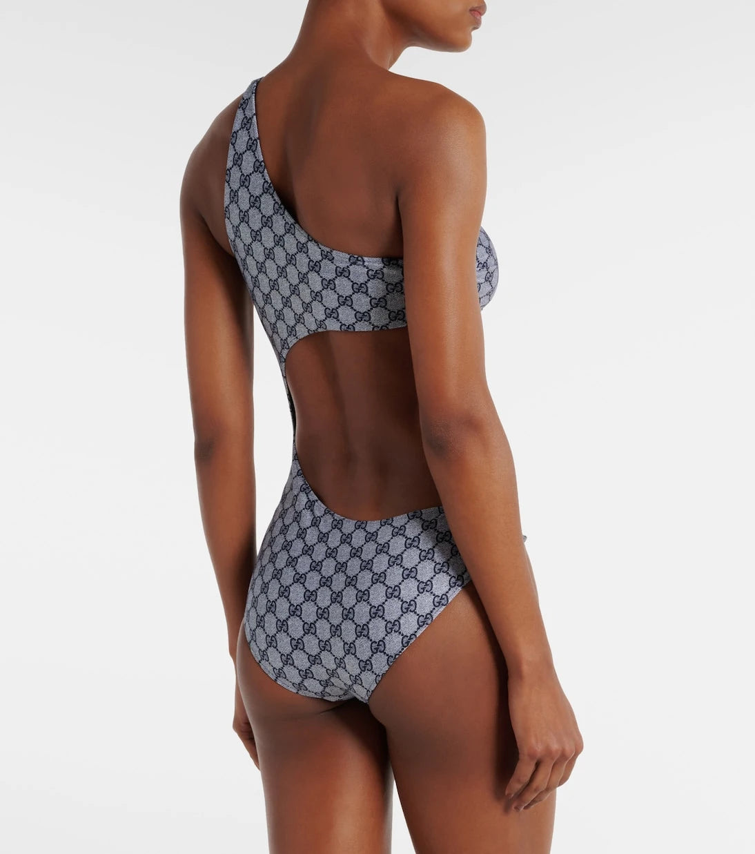 Gucci - GG cutout one-shoulder swimsuit