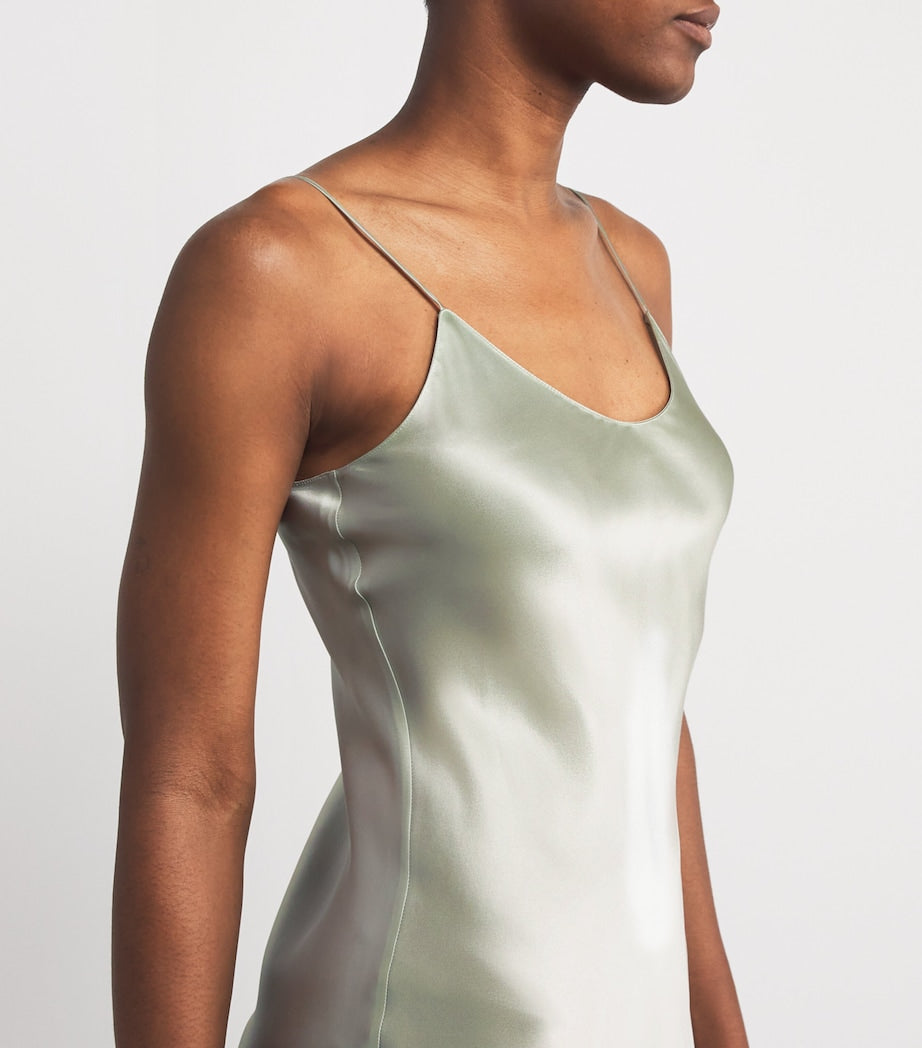 Blue Silk Venus Slip Nightdress