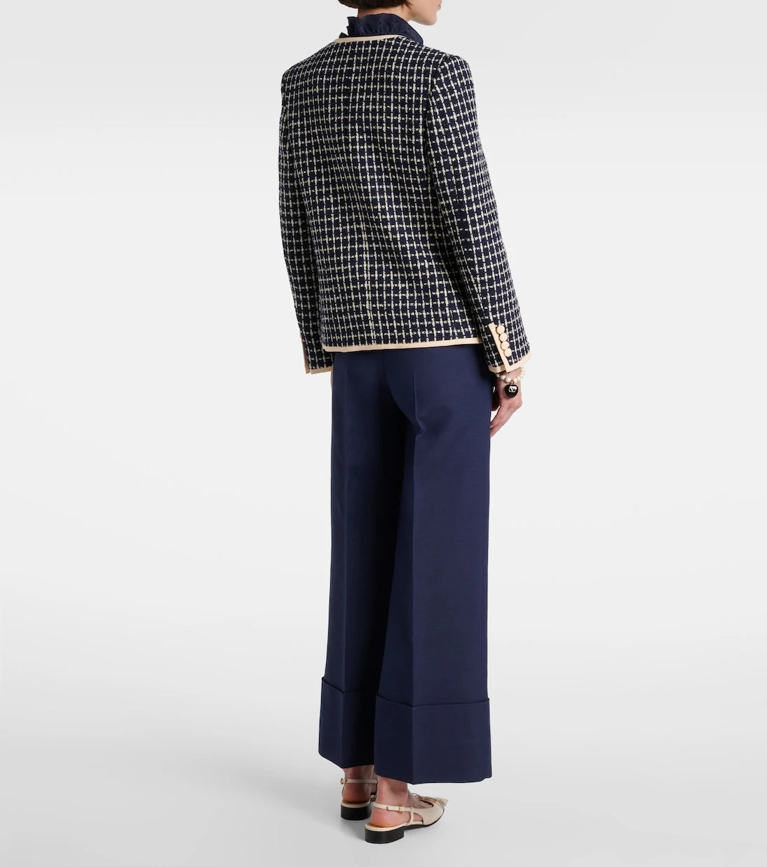 Valentino - Wool and cotton-blend bouclé jacket