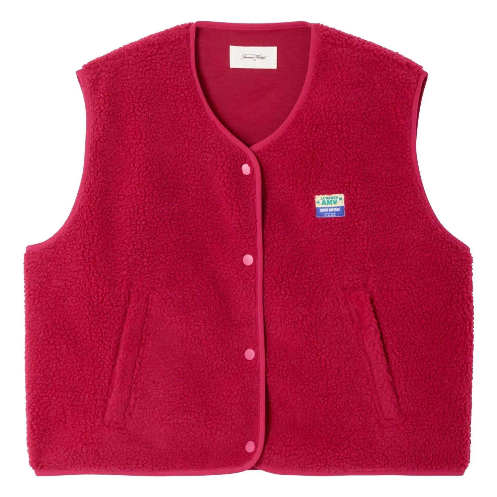 American Vintage - Hoktown Sleeveless Jacket | Magenta
