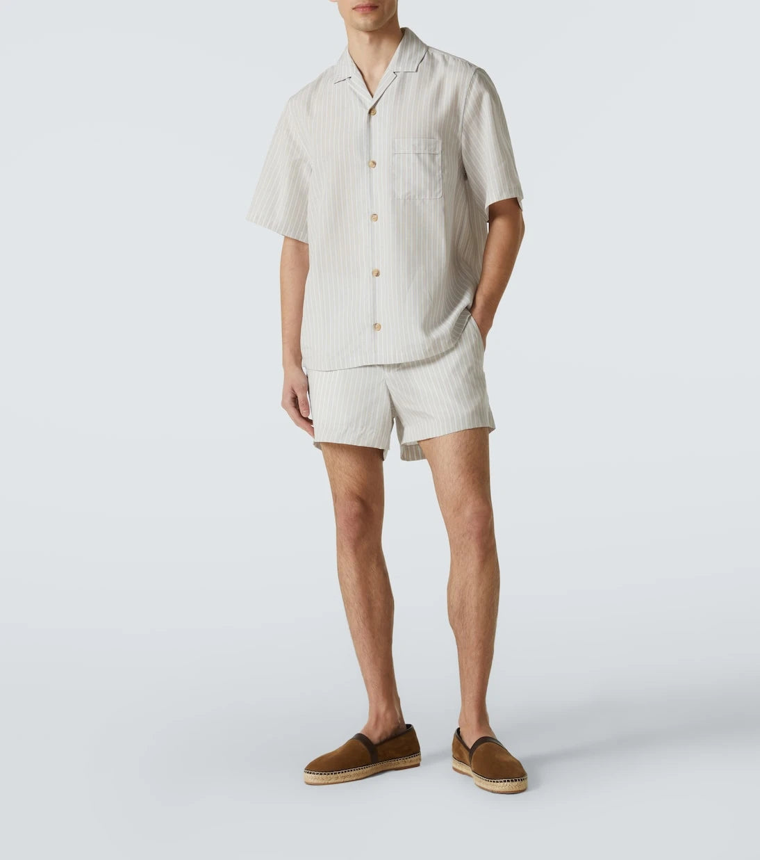 King & Tuckfield - Striped bowling shirt