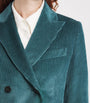 Weekend Max Mara Blue Corduroy Double-Breasted Blazer
