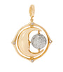 Mixed Gold and Diamond Mythology Spinning Moon Charm