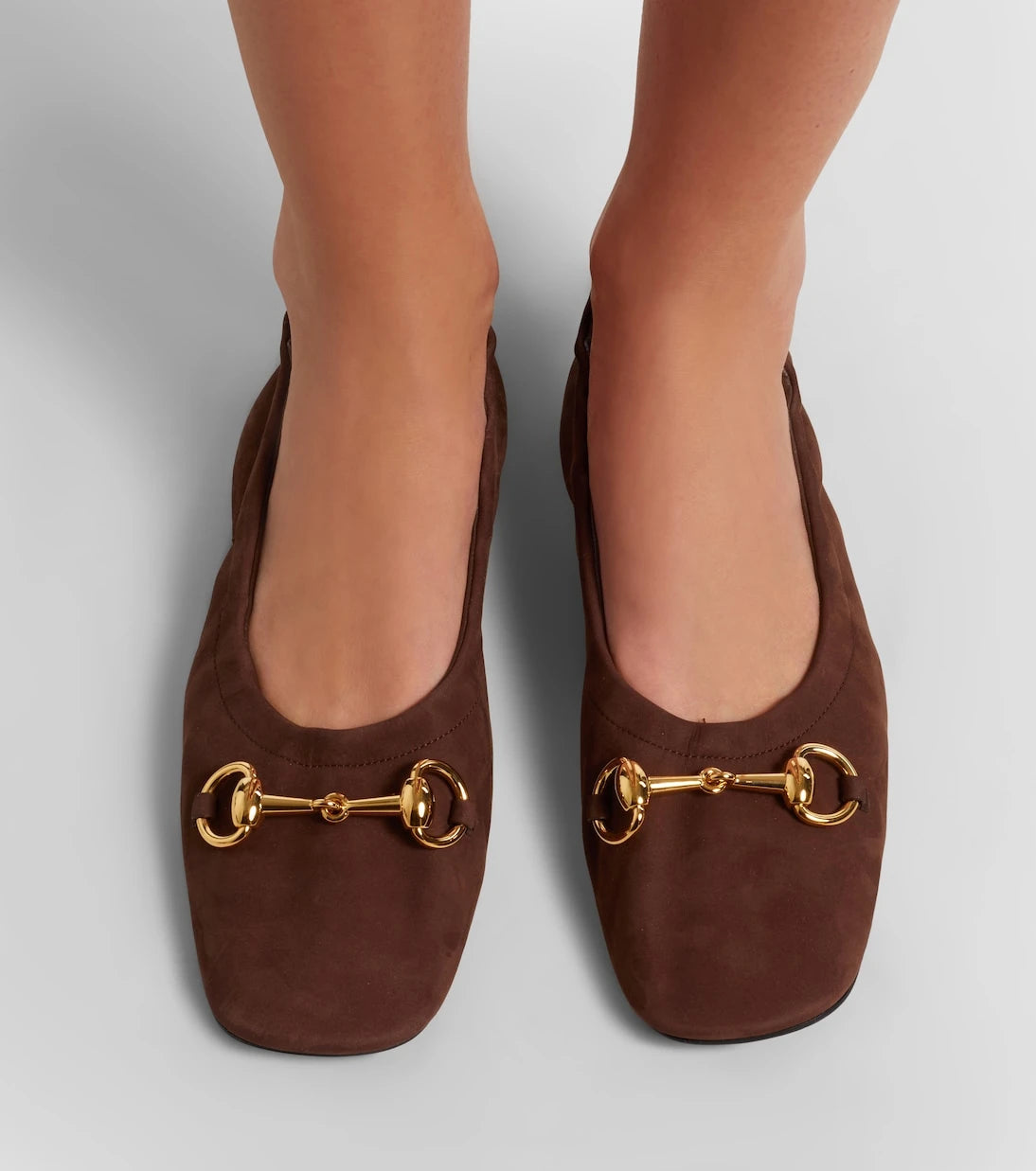 Gucci - Horsebit leather ballet flats