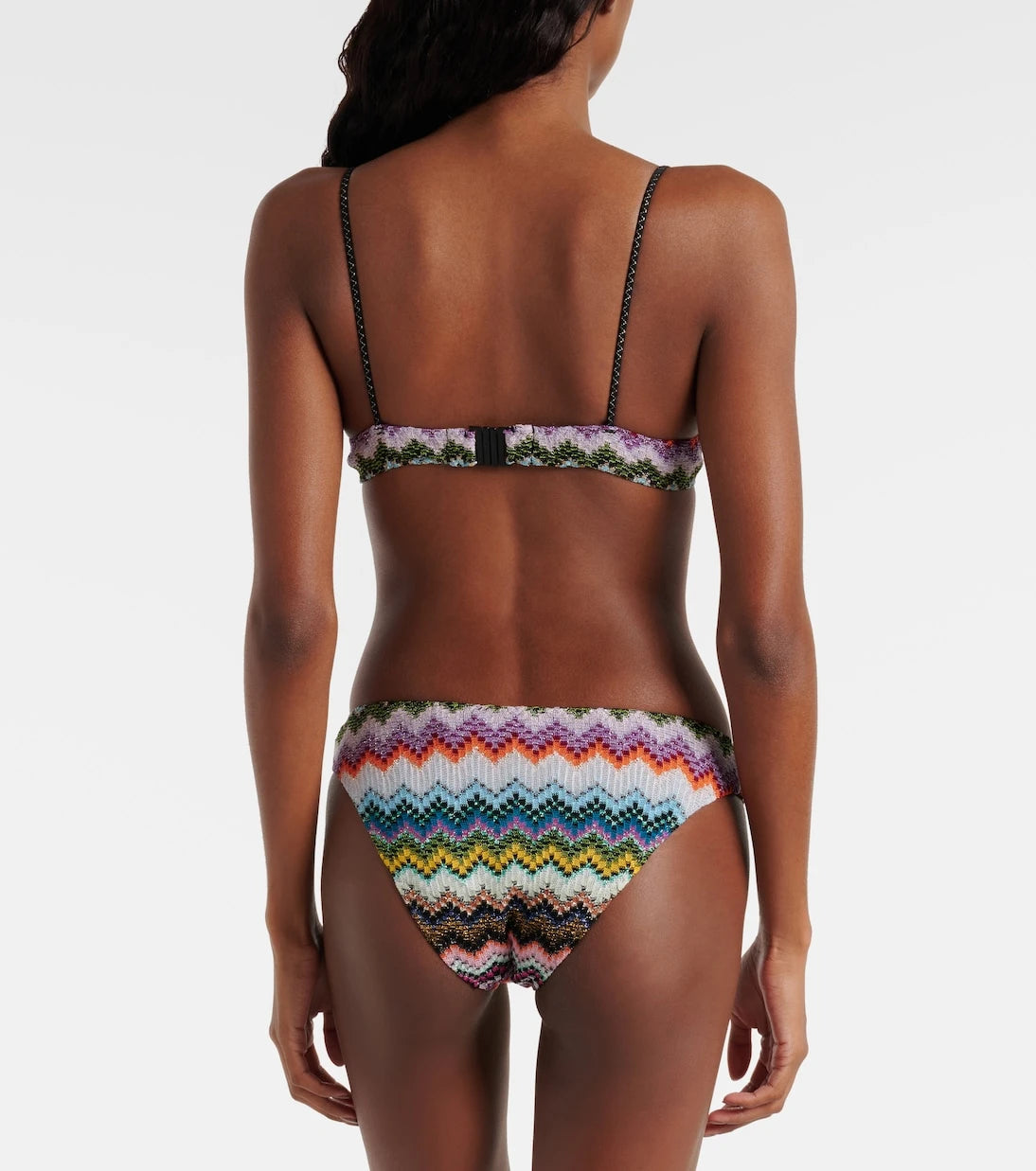 Missoni - بيكيني لاميه بنقشة متعرجة