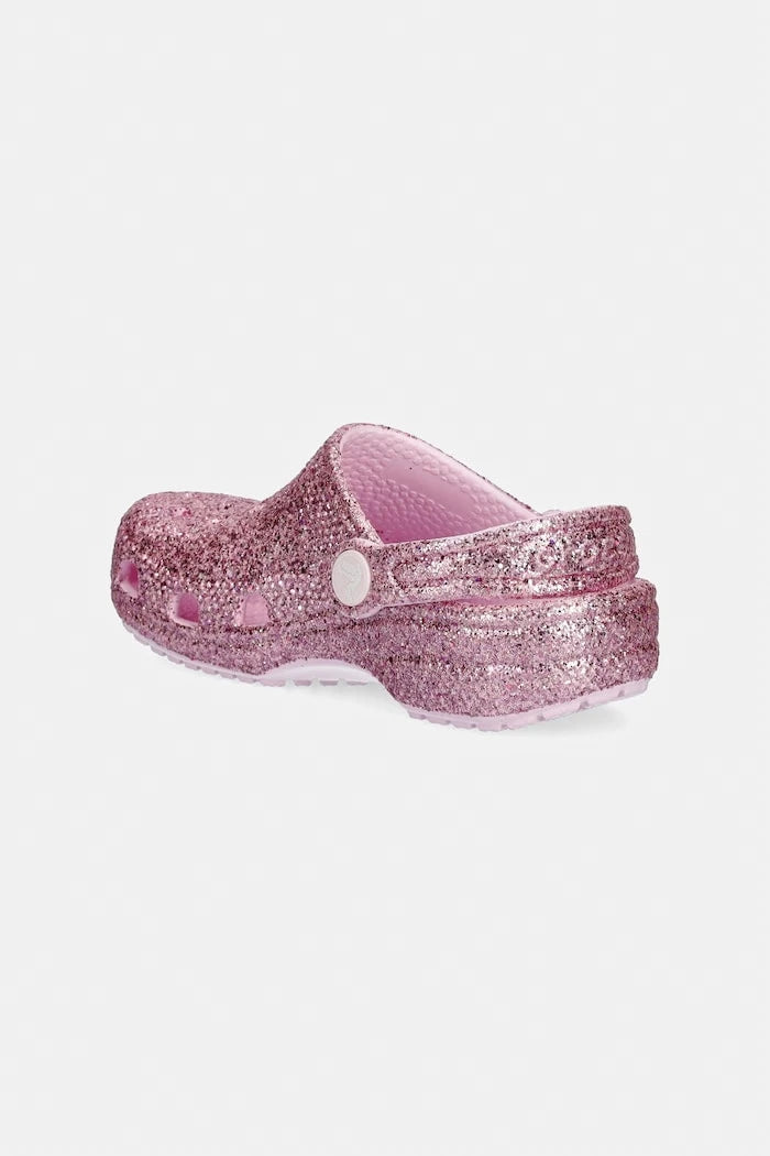 Детски чехли Crocs CLASSIC CHUNKY GLITTER CLOG T