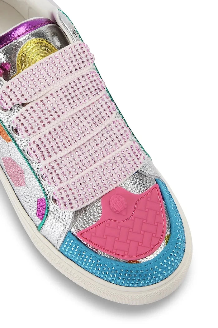 Kurt Geiger London Southbank Footy Mult kadın deri spor ayakkabı