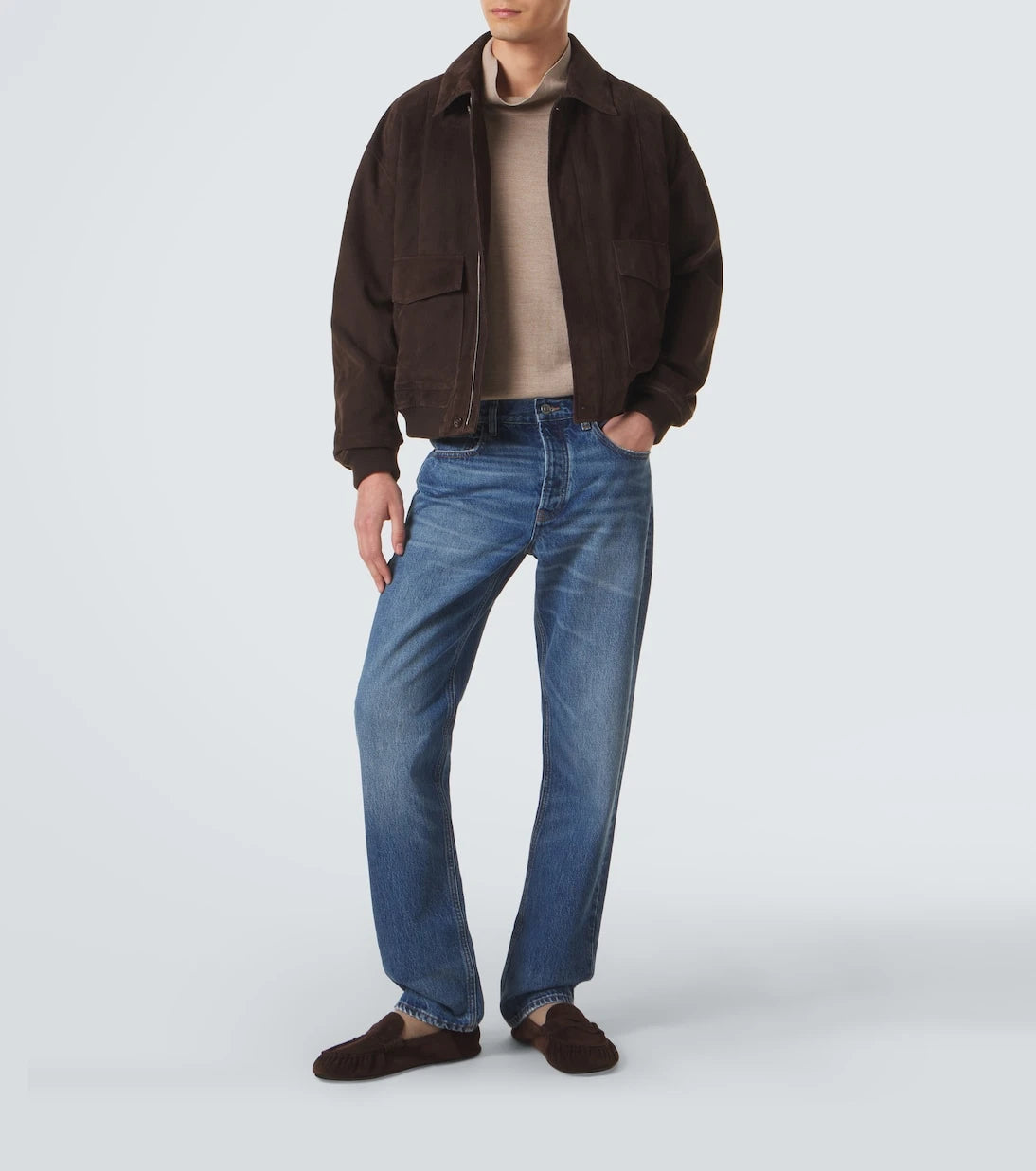 Frame - Mid-rise straight jeans
