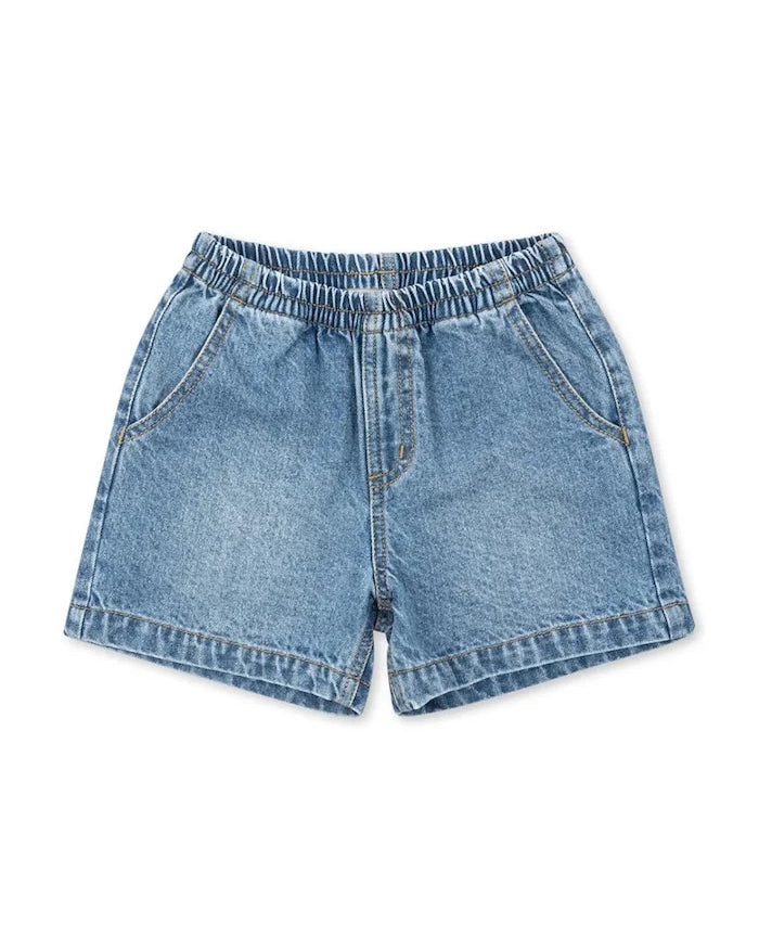 Konges Sløjd çocuk denim şort MAGOT DENIM SHORTS GOTS