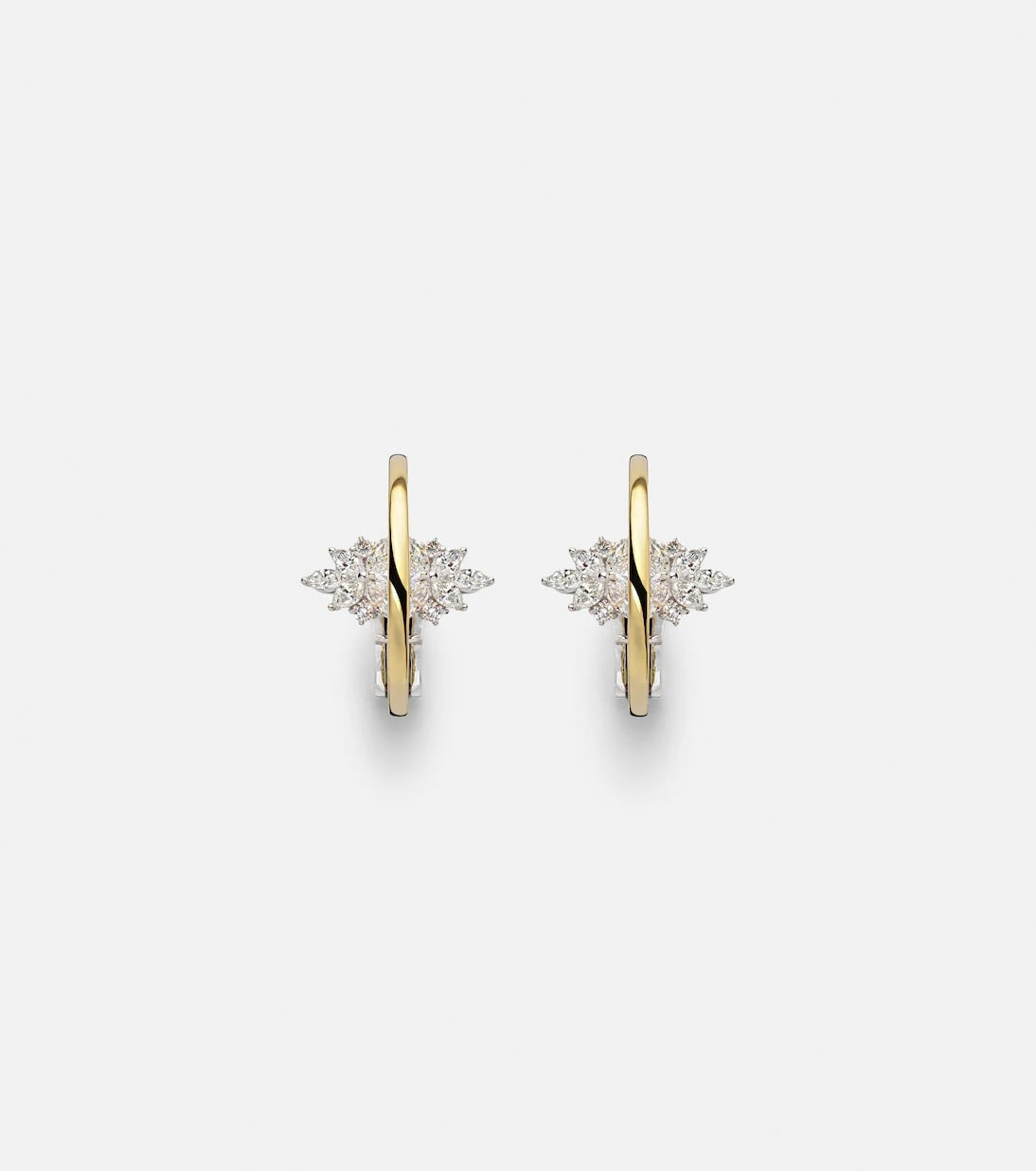 Yeprem - Golden Strada 18kt gold clip-on earring with diamonds