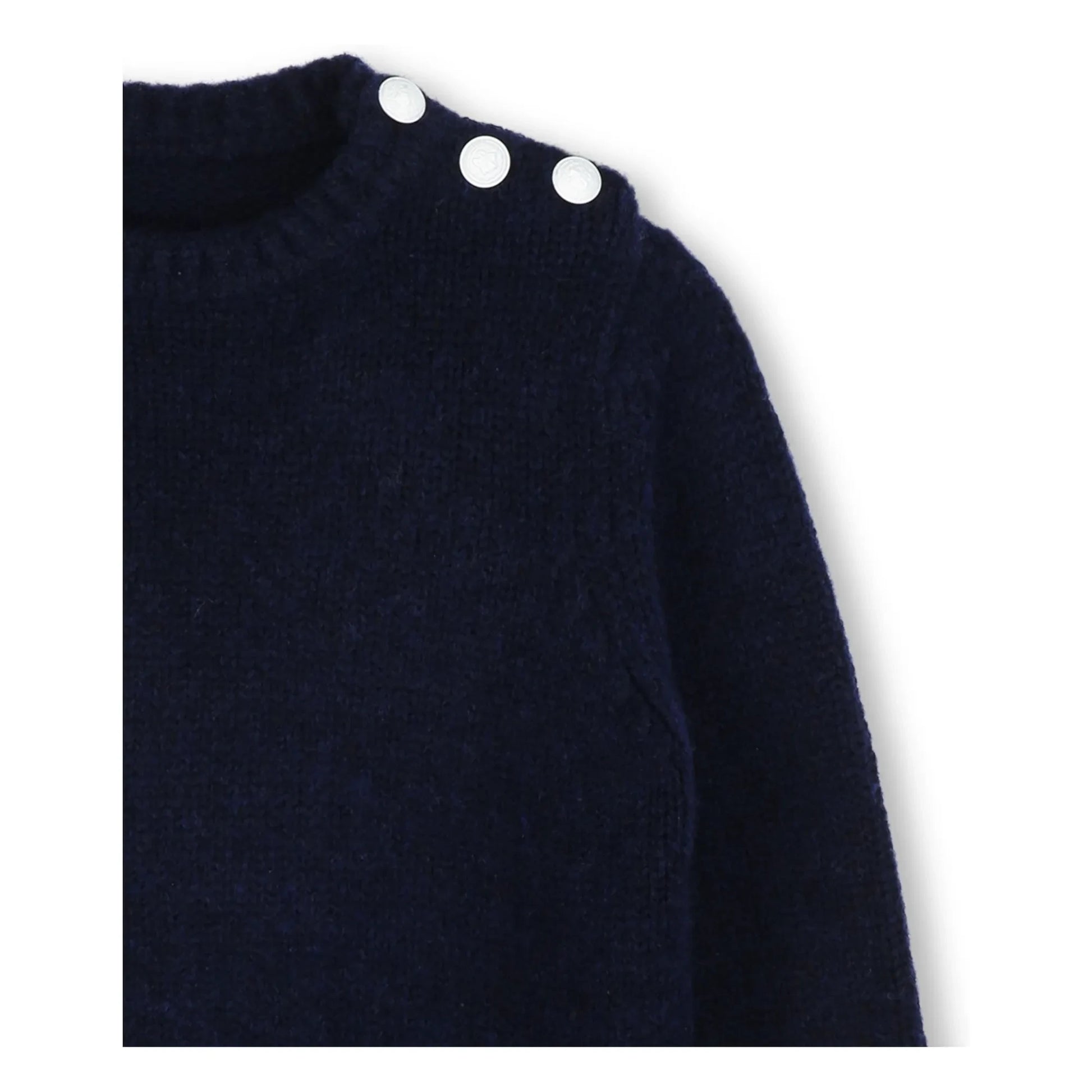 Zadig & Voltaire - Buttoned Wool Sweater | Navy blue