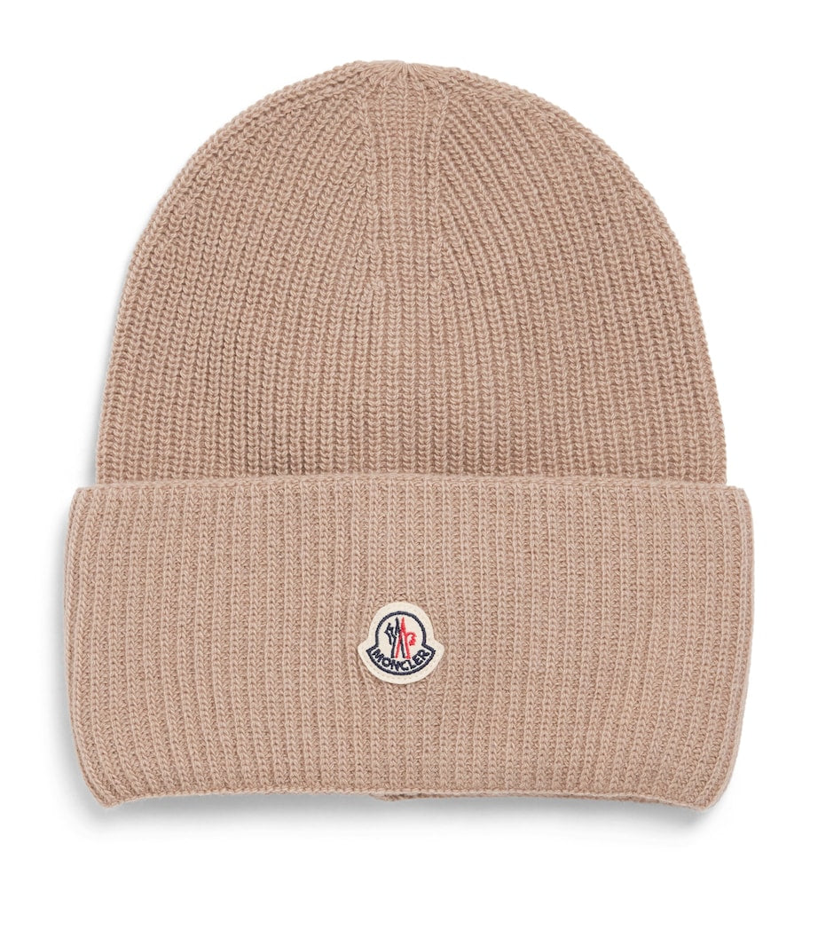 Nude Wool Logo Beanie