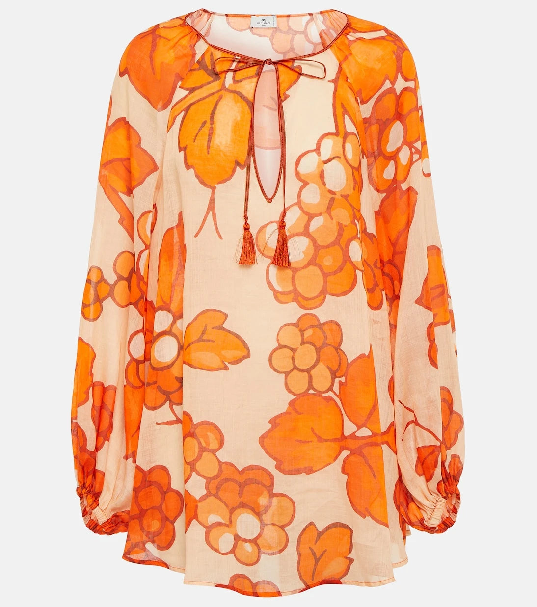 Etro - Printed ramie tunic
