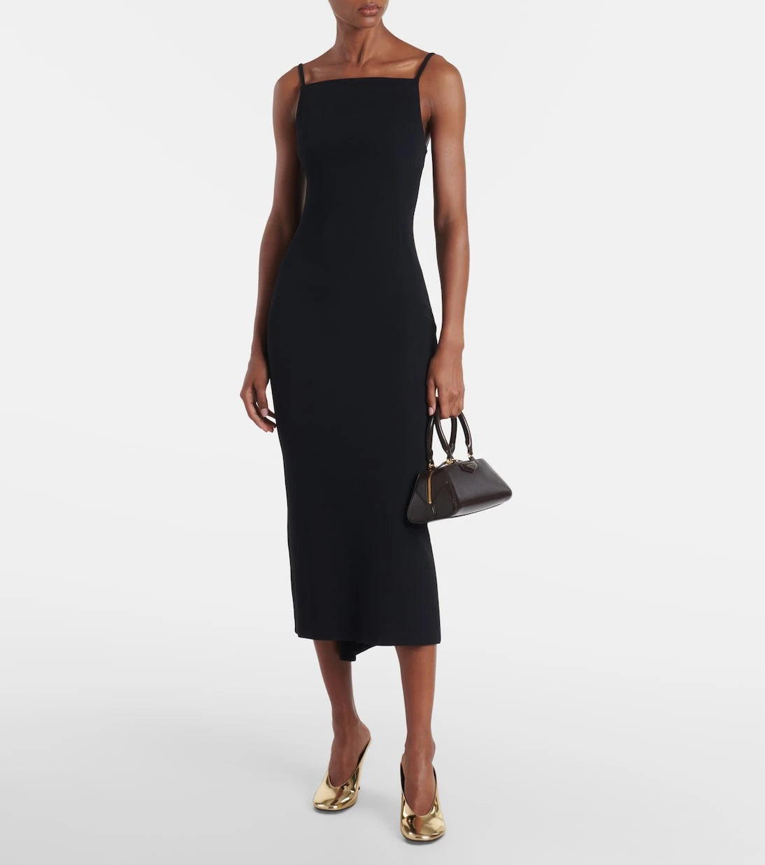 Givenchy - Sculpted 95 mirrored leather mules