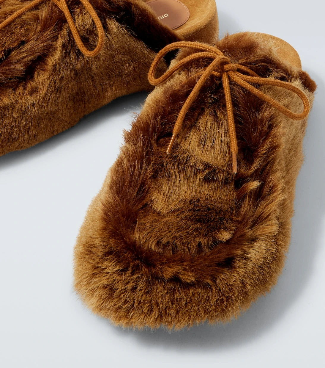 Dries Van Noten - Shearling clogs