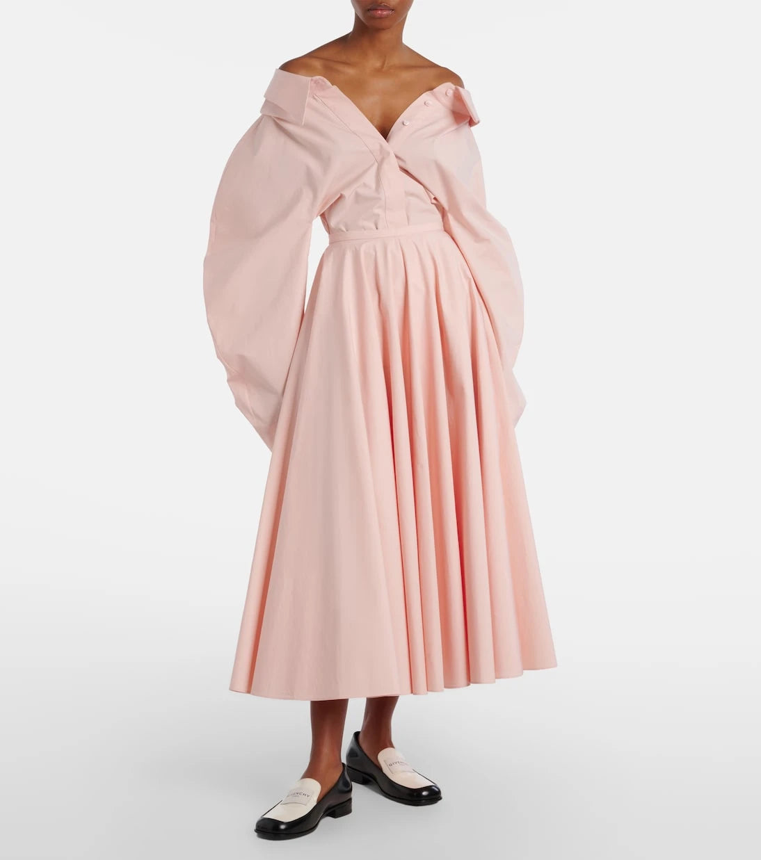 Givenchy - Balloon-sleeve cotton shirt