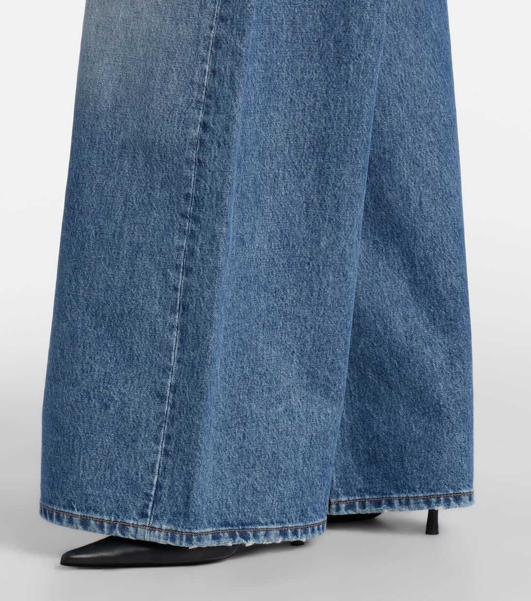 Sportmax - Dangri faded wide-leg jeans