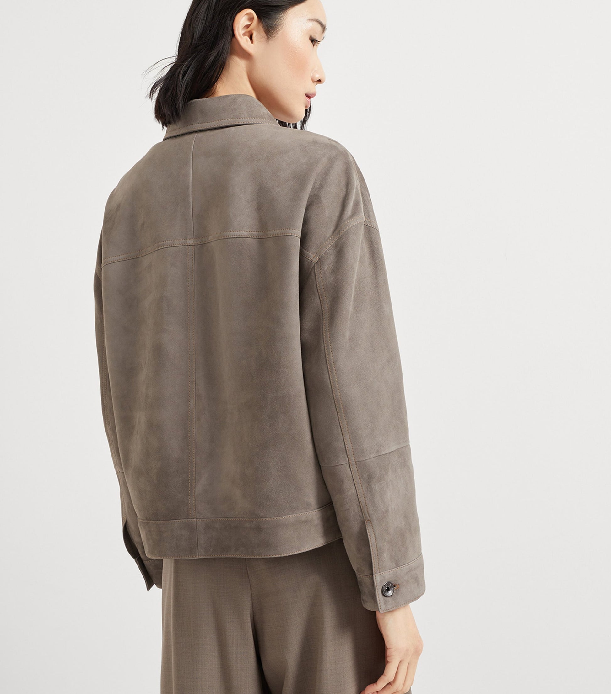 Brunello Cucinelli Brown Couture Suede Jacket