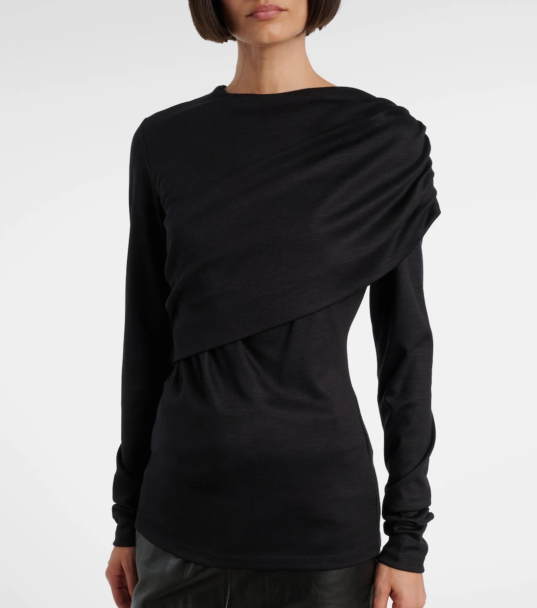 Isabel Marant - Asna draped virgin wool top