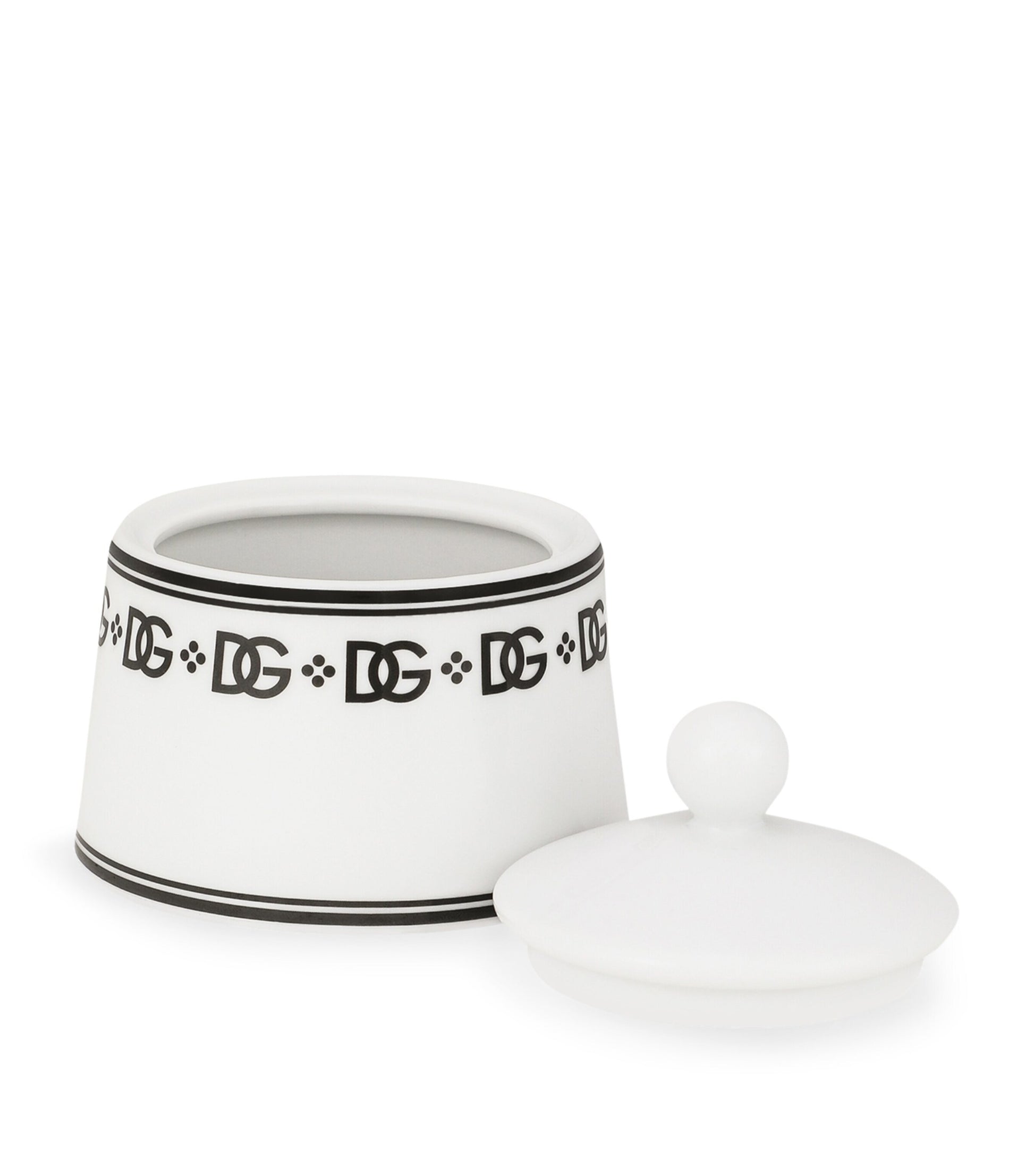 Dolce & Gabbana Casa Porcelain DG Logo Sugar Bowl