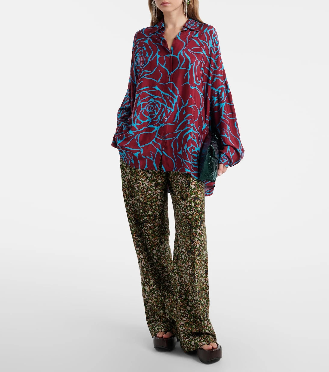 Dries Van Noten - Printed wide-leg pants