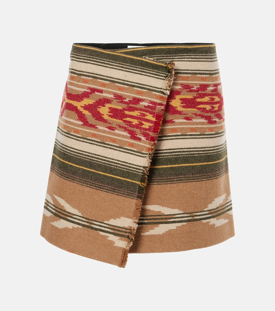 Marant Etoile - Adelaide fringed wool-blend miniskirt