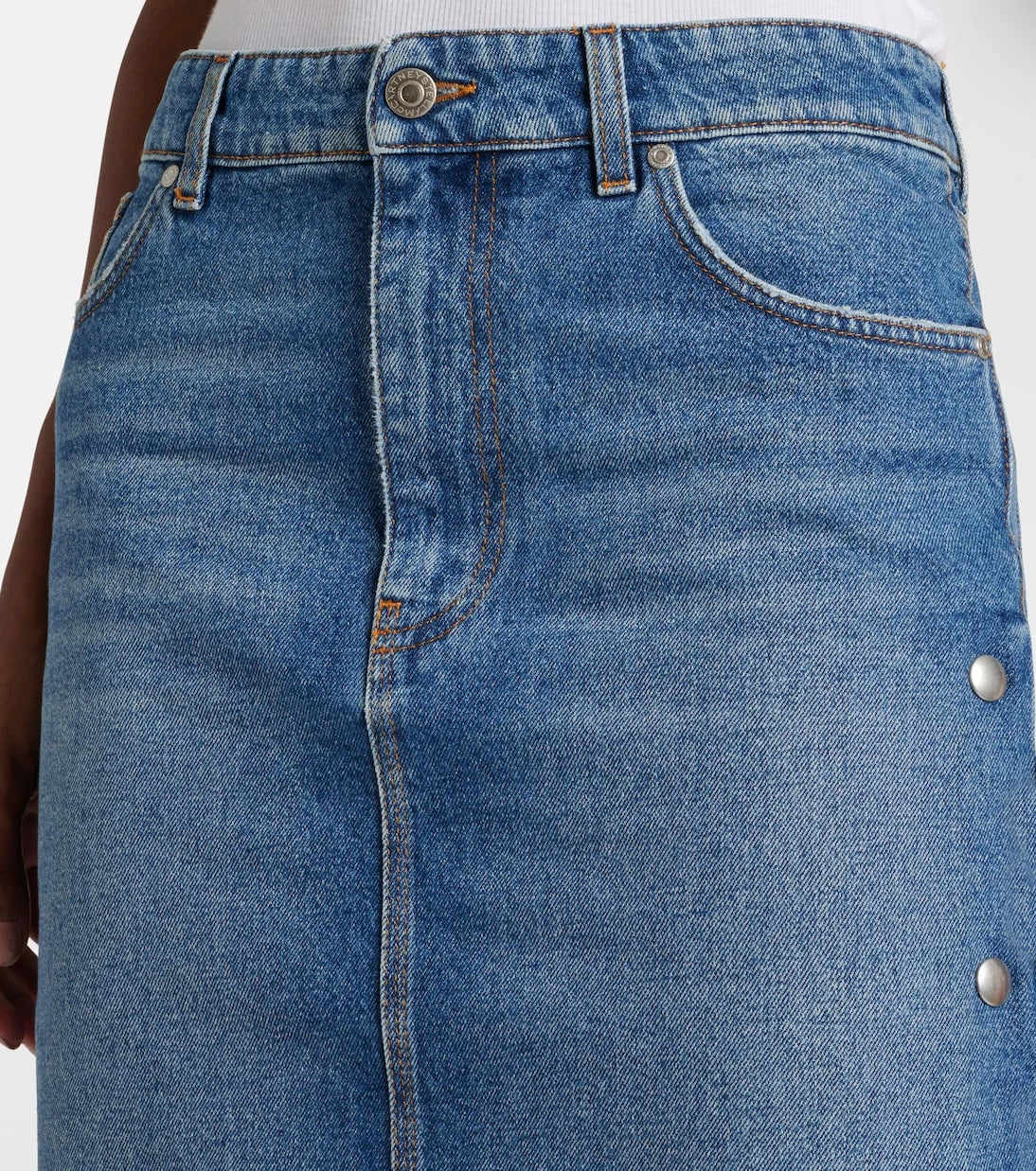 Stella McCartney - Mid-rise denim pencil skirt