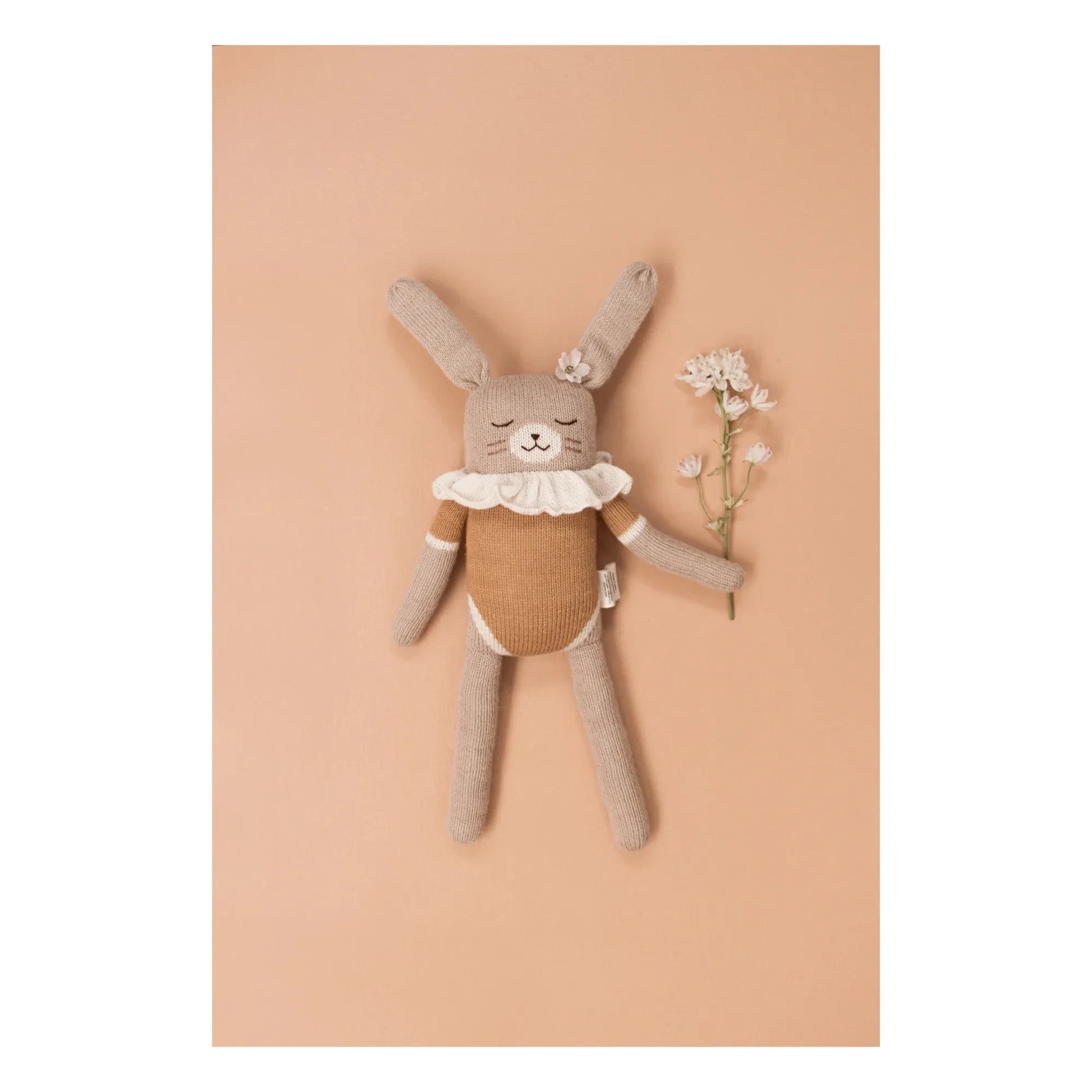Main Sauvage - Grand Doudou Lapin Barboteuse | Ochre