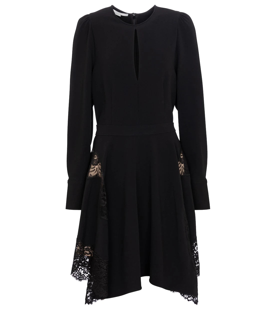 Stella McCartney - Celeste lace-trimmed cady minidress