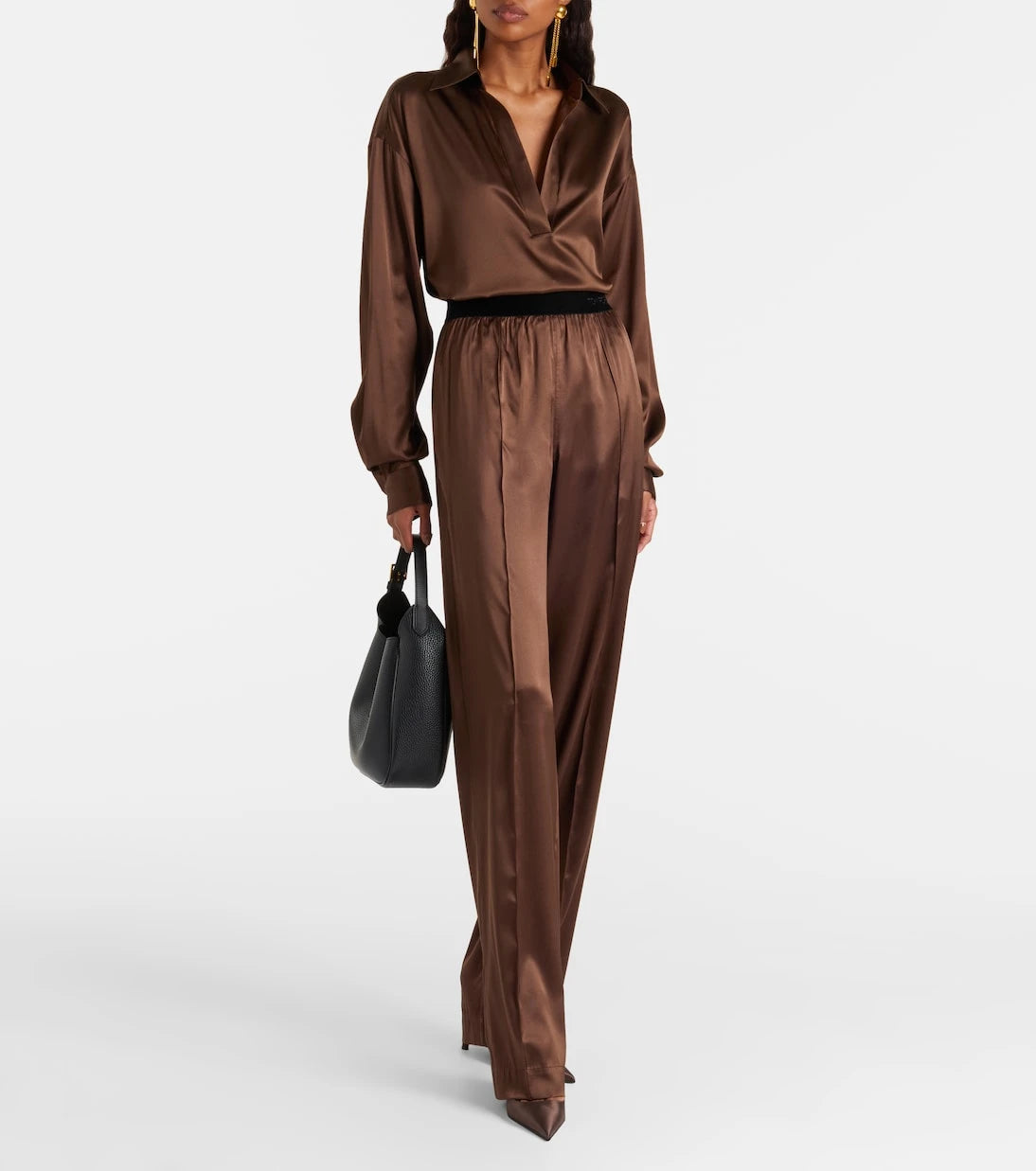 Tom Ford - Silk-blend straight pants