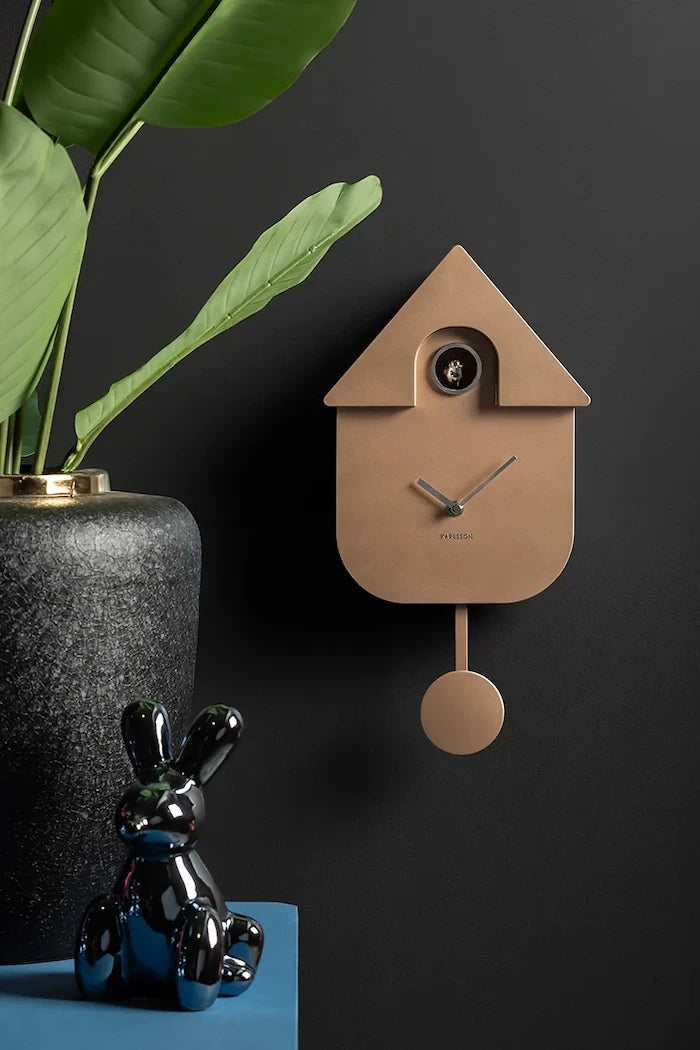 Часовник с кукувичка Karlsson Modern Cuckoo Metallic
