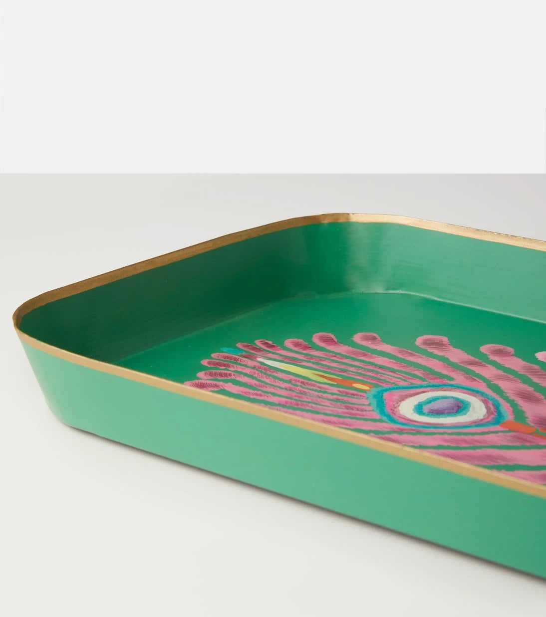 Les-Ottomans - Peacock tray by Matthew Williamson