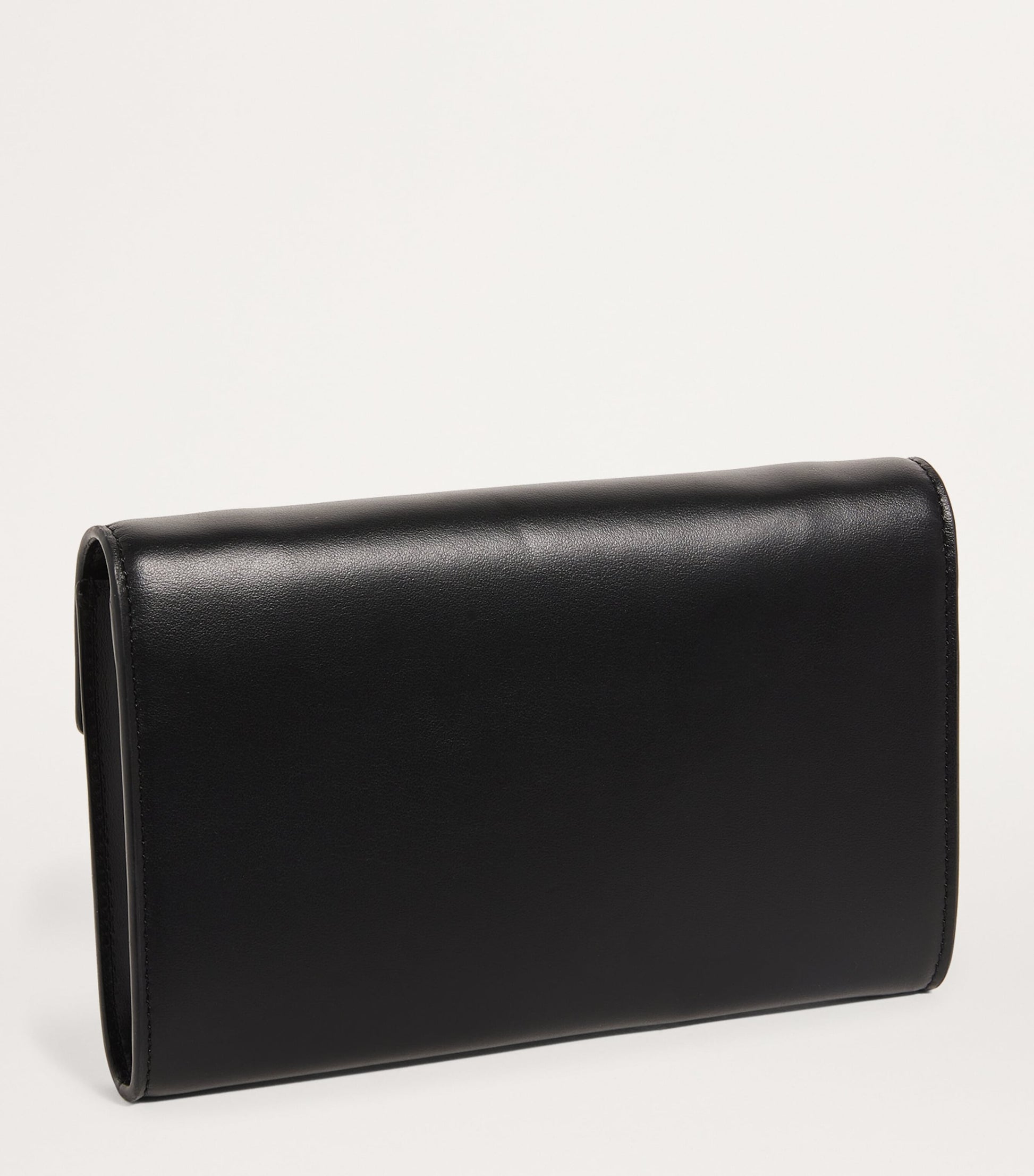 Harrods Black Leather Chain Wallet