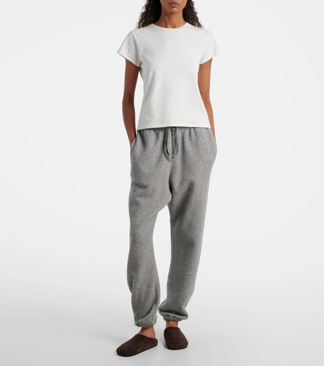 The Row - Teo cashmere and cotton sweatpants