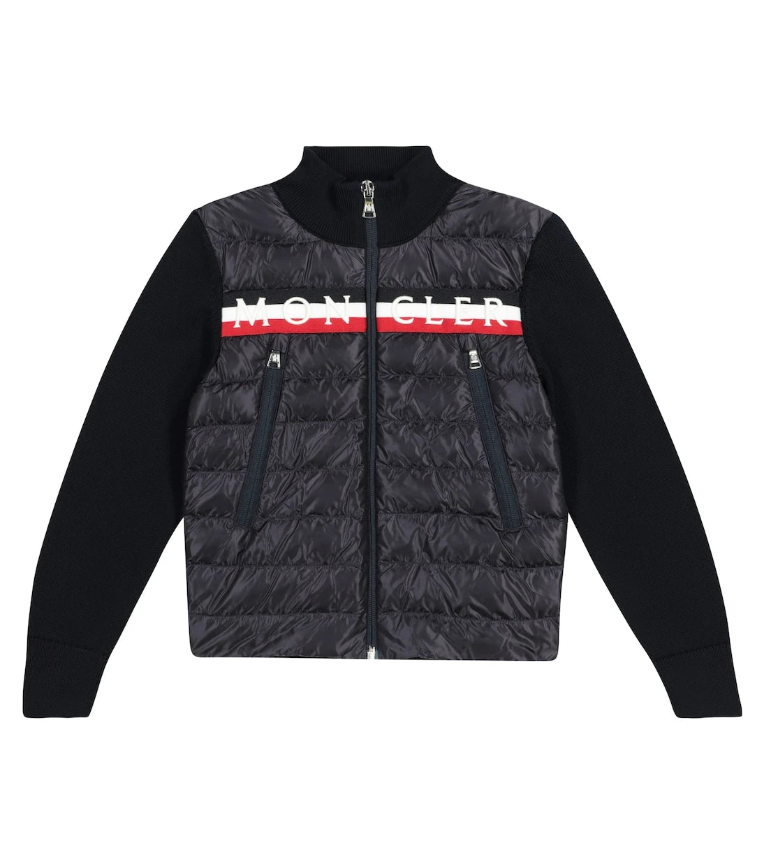 Moncler Enfant - Logolu kapitone şişme mont