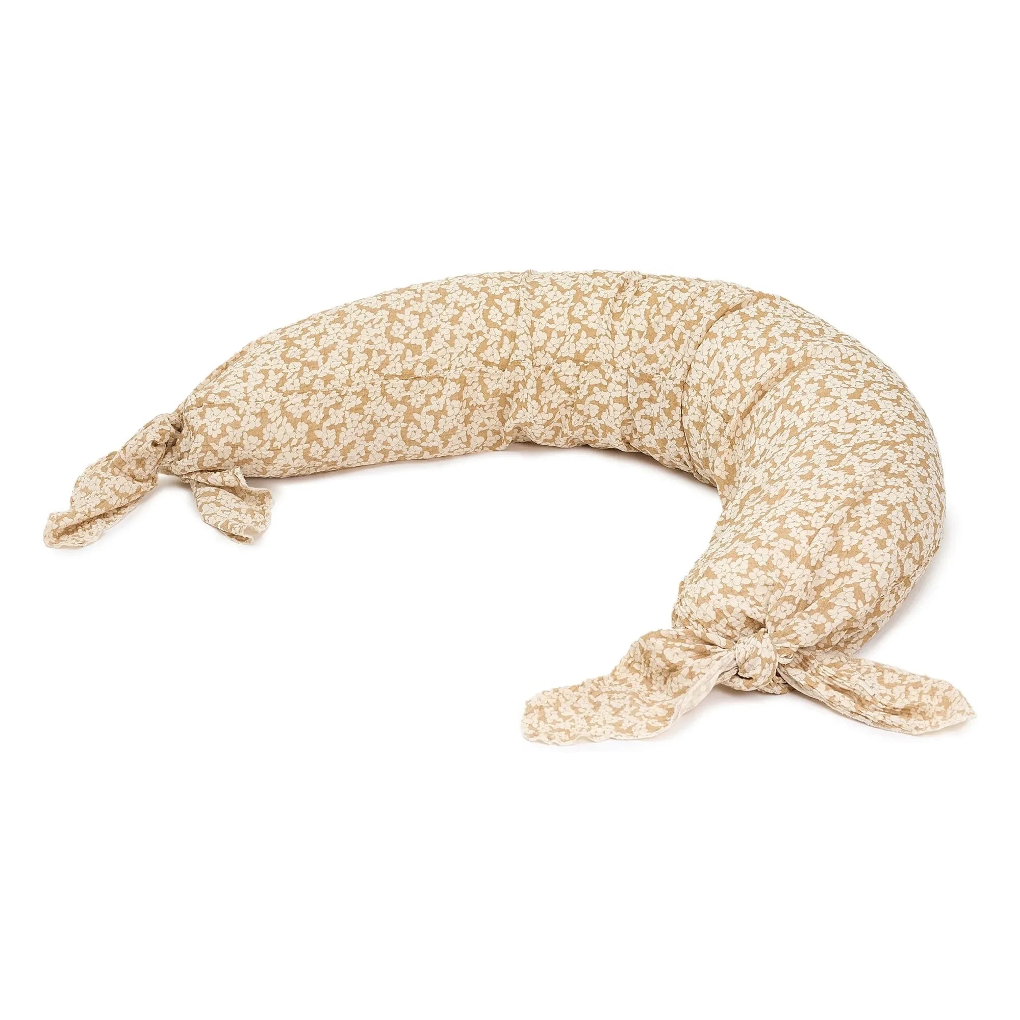 Nobodinoz - Golden Brown Sakura maternity cushion | Brown
