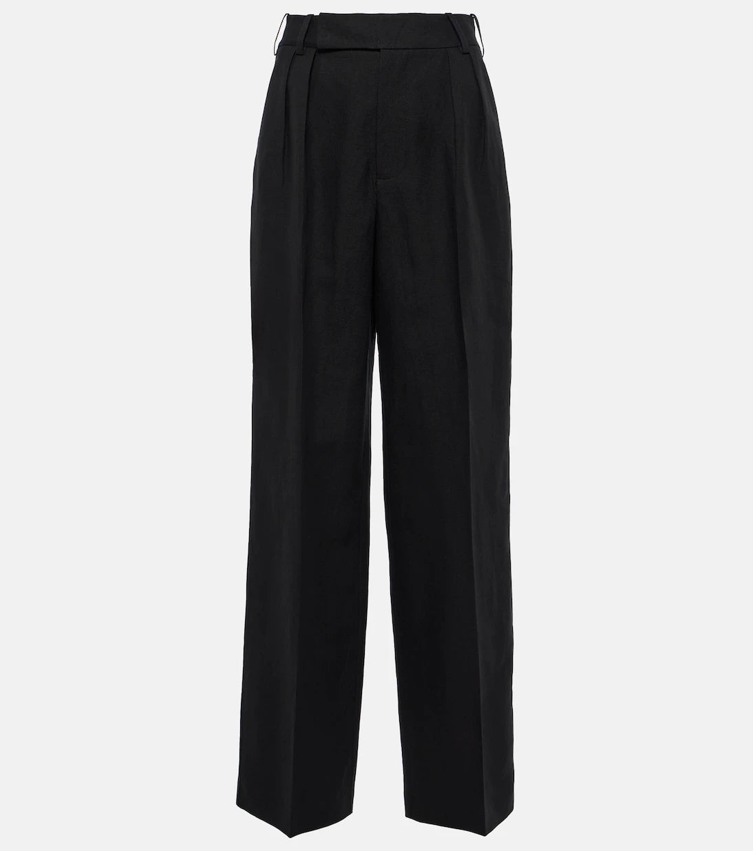 7 For All Mankind - Linen and cotton-blend wide-leg pants