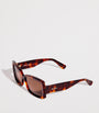 Brown Acetate Square-Frame Sunglasses