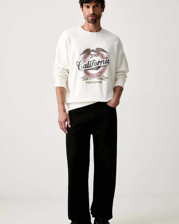 Guess Jeans erkek pamuklu sweatshirt