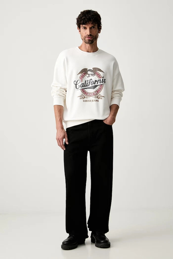 Guess Jeans erkek pamuklu sweatshirt