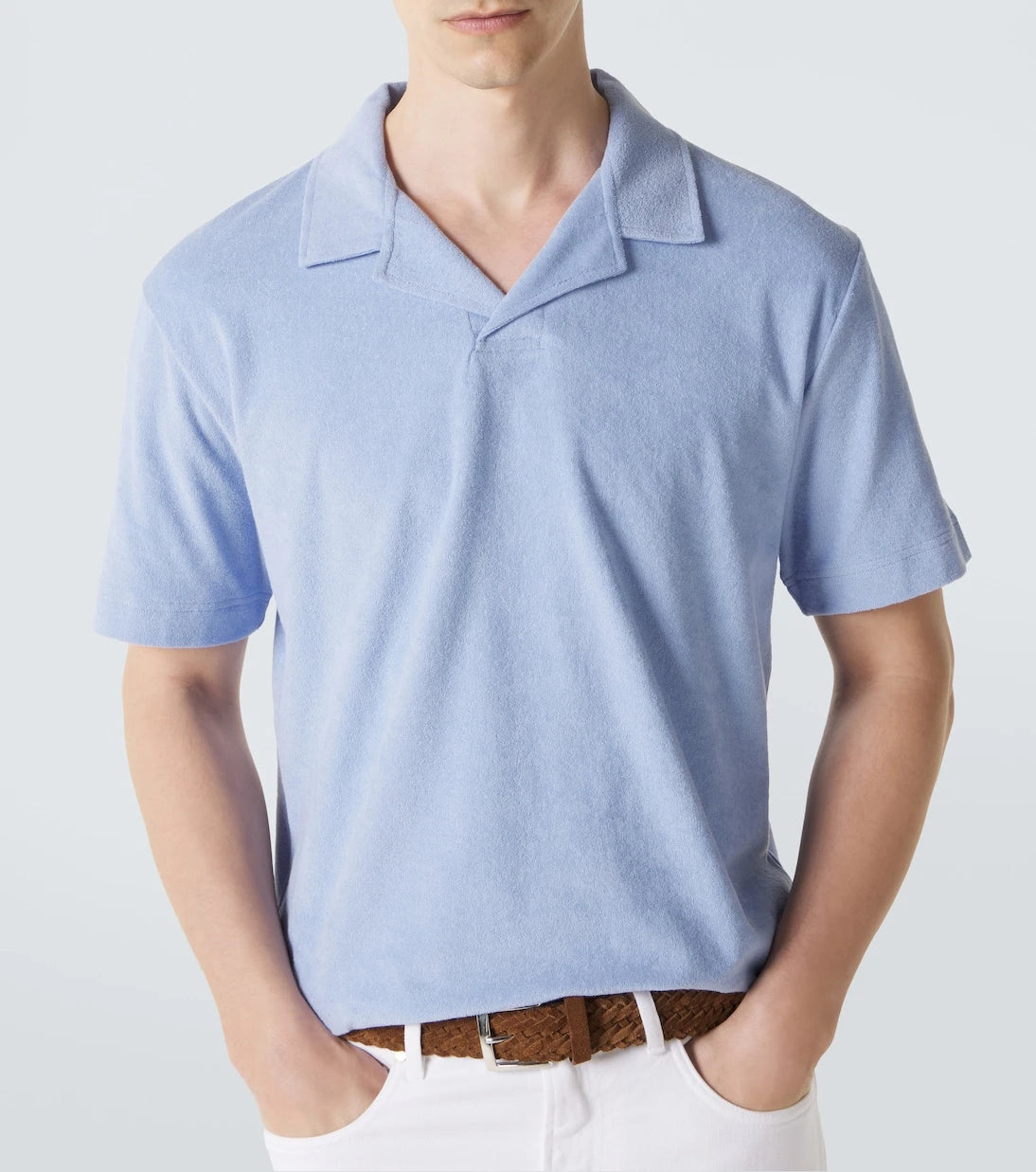 Sunspel - Cotton terry polo shirt