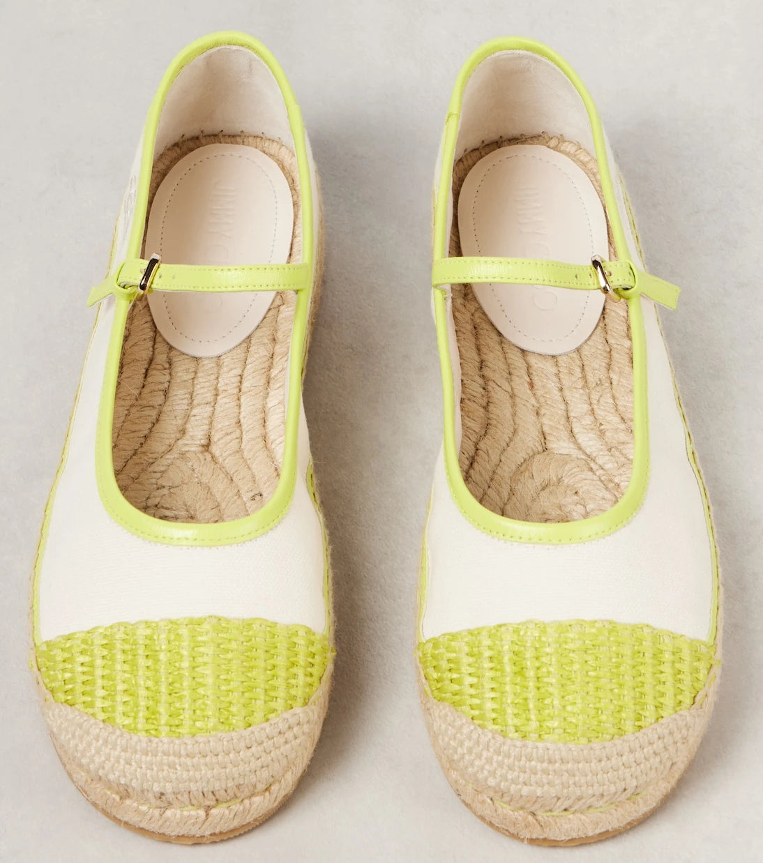 Jimmy Choo - Aciel leather-trimmed canvas espadrilles
