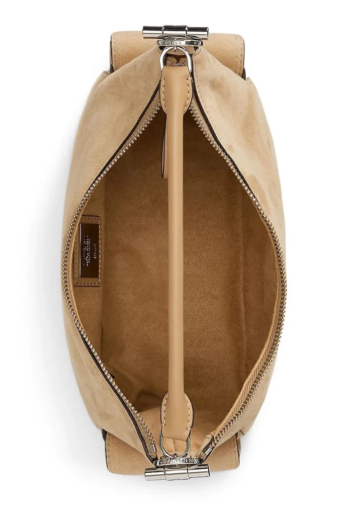 Lauren Ralph Lauren kadın süet hobo çanta