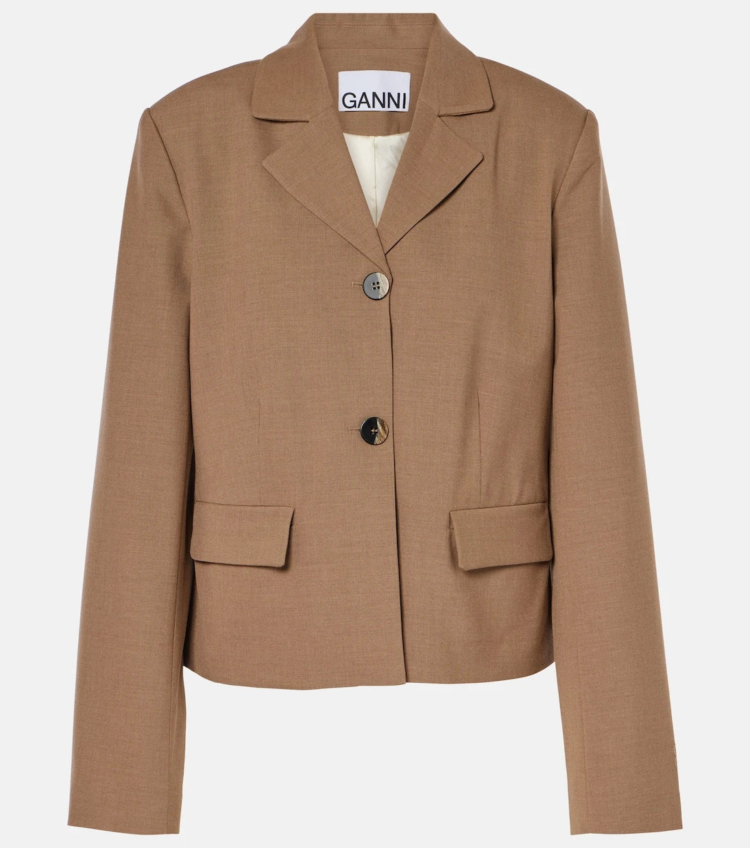 Ganni - Twill blazer