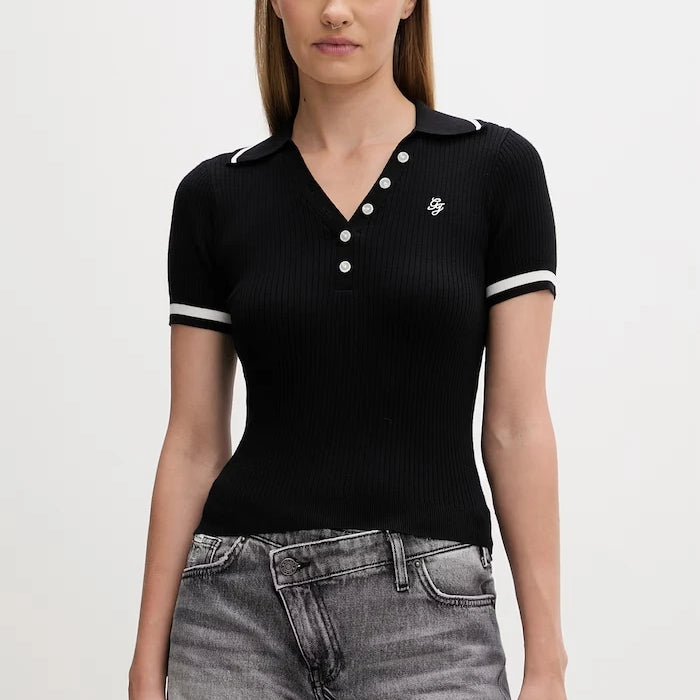 Guess Jeans тениска с яка дамска