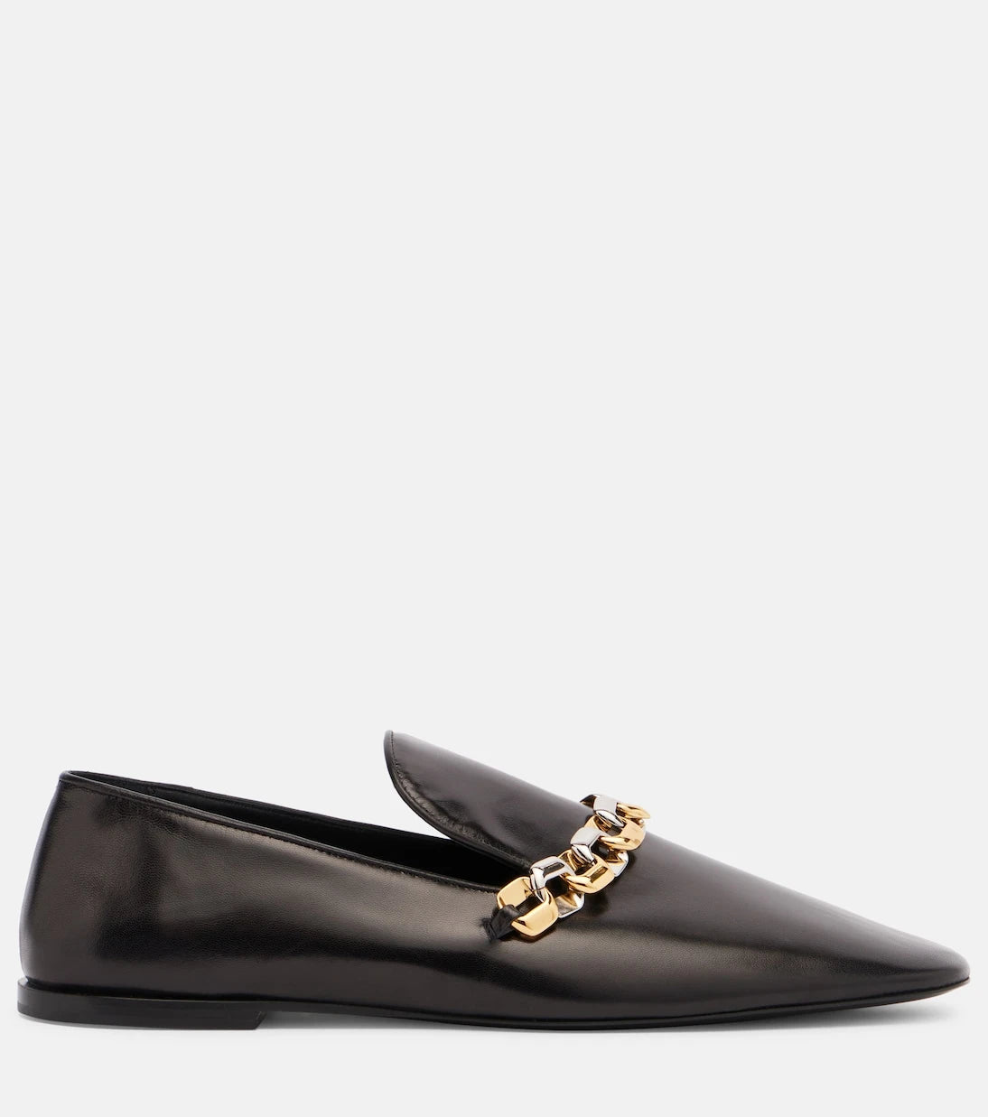 Jil Sander - Chain-detail leather loafers