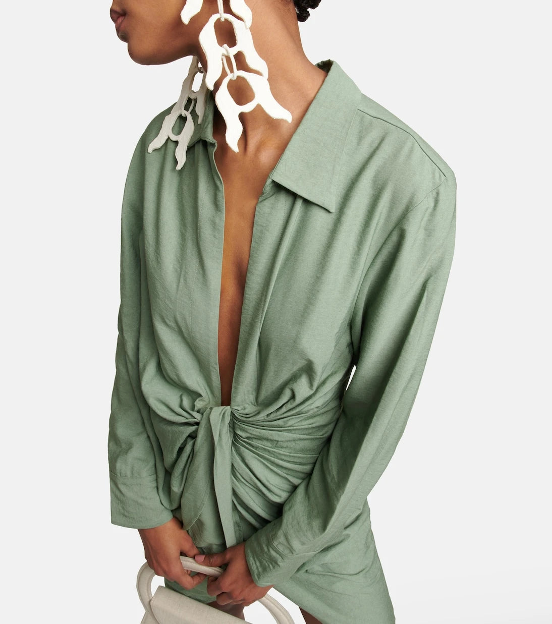 Jacquemus - La Robe Bahia tie-detail minidress