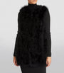 Yves Salomon Black Feather Gilet
