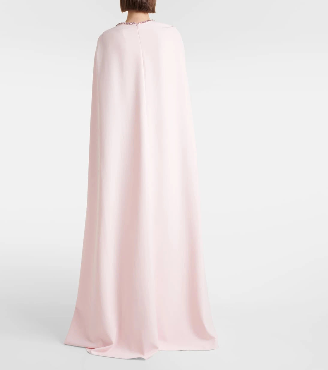 Safiyaa - Mattia caped embellished crêpe gown