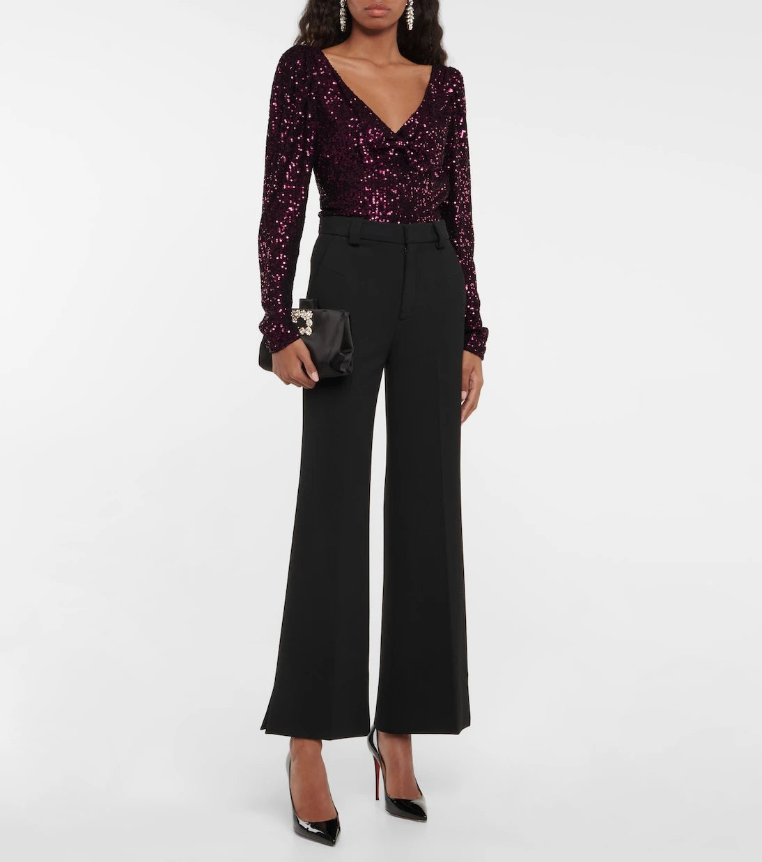Caroline Constas - Taylor sequined v-neck top